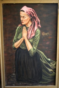 Woman in Reverent Prayer Rhody Yule
