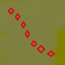 Gold Red Diamonds